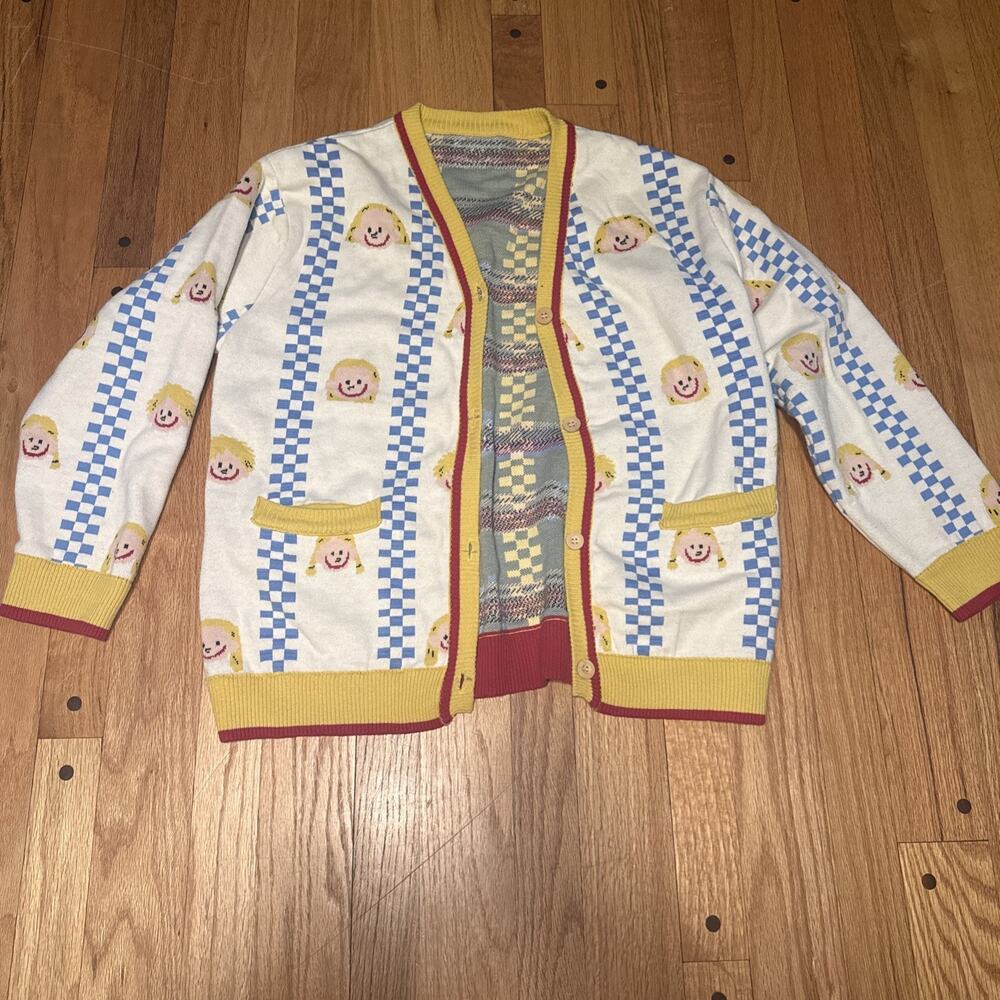 Kina And Tam Marionette Button Down Cardigan Sweater